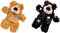 Kong Cat Softies Patchwork Bear - Kauwspeelgoed - 168mm x 97mm x 51mm - Multi