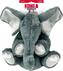 KONG Comfort Kiddos Jumbo Olifant XL met Pieper – Grote Knuffel – Voor honden – Pluche - Hondenspeelgoed – Olifant - 20 x 30,6 x 44,4 cm
