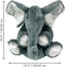 KONG Comfort Kiddos Jumbo Olifant XL met Pieper – Grote Knuffel – Voor honden – Pluche - Hondenspeelgoed – Olifant - 20 x 30,6 x 44,4 cm