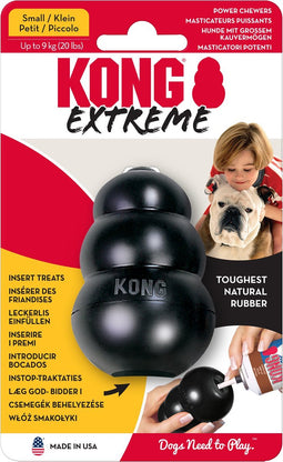 Kong Extreme - Honden Speelgoed - Rubber - Zwart - S - Tot 9 kg