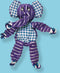 Kong Floppy Knots Olifant - M/L - Hondenspeelgoed - Paars - 36 x 19 x 8 cm