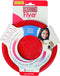Kong Flyer S - Kauwspeelgoed - 254 mm x 176 mm x 18 mm - Rood