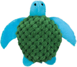 Kong Kat Catnip Turtle - Kattenkruid - 16.5 cm x 9.5 cm x 4 cm - Groen/Blauw