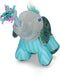 Kong Knots Carnival Elephant - Hondenspeelgoed - 30x14 cm Roze Groen Small-Medium