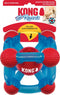Kong Rewards Tinker - Zes openingen - Unie ontwerp - 14,5X14,5X14,5 CM - Rood/Blauw