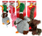 Kong Shakers Honkers Duck - Hondenspeelgoed - Grijs Bruin Groen Large