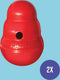 Kong Snack Dispenser Wobbler - Speelgoed Hond - maat S - 15 cm - Rood