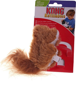 Kong Speeltje Pluche Eekhoorn - Kattenspeelgoed - Bruin