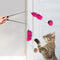 KONG Teaser Tweezers - Kattenspeeltje - 2-in-1 Speelhengel - Kattenhengel - Speelgoed voor Katten - Met Belletjes - Interactief kattenpeeltje - Roze