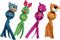 Kong Wubba Ballistic Friend - Hondenspeelgoed - Multi - S - 31,3 cm x 8,7 cm x 7,4 cm