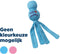 Kong Wubba Puppy - Honden Speelgoed - Assorti Roze of Blauw - 22 cm