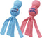 Kong Wubba Puppy - Honden Speelgoed - Assorti Roze of Blauw - 22 cm