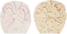 Konges Sløjd - 2 Pack Bambi Bonnet - Bloom/Lavender Mist - Voor Kinderen - 6-9 Maand - Maat 6-9 mnd