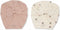 Konges Sløjd - 2 Pack Bambi Bonnet - Cherry/Rugby Tan - Maat 6-9 mnd