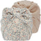 Konges Sløjd - 2 Pack Bambi Bonnet - Rose Hip Blue/Brazilian Sand - Tulban - Muts - Voor Kinderen - 12-18 Maand - Maat 12-18 mnd