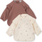 Konges Sløjd - 2 Pack Dinner Bib / Slab - 6 tot 12 Maand - Met mouwen - Cherry / Rosewater