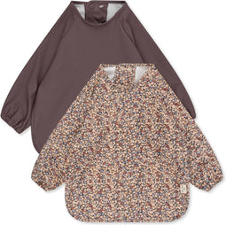Konges Sløjd 2 Pack Dinner Bib / Slab - Met mouwen - Toulouse / Sparrow