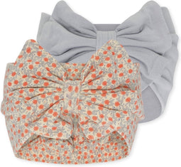 Konges Sløjd - 2 Pack Reya Bambi Haarband - Haarbanden - Fleur de glace - Met strik - Maat 6 - 12 maanden