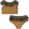 Konges slojd Ananas bikini kind - Bone brown - Maat 2 jaar