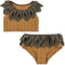 Konges slojd Ananas bikini kind - Bone brown - Maat 3 jaar