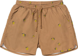 Konges Sløjd Asnou zwemshort kind - Lemon brown
