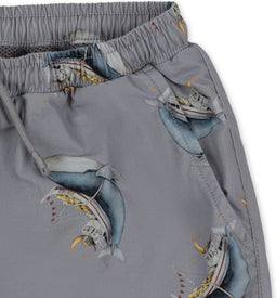 Konges Slöjd Asnou zwemshort kind - Whale Boat - Maat 2 jaar