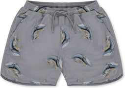Konges Slöjd Asnou zwemshort kind - Whale Boat - Maat 3 jaar