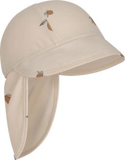 Konges Sløjd Aster zonnehoed met nekbescherming - Lemon - Maat 0-3 mnd