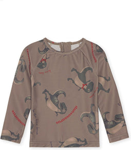 Konges slojd Aster zwem shirt kind - Dansosaurus - Maat 18 maand