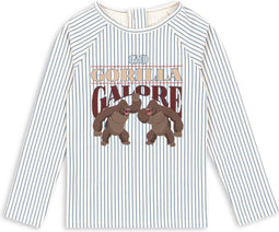 Konges Sløjd Aster zwemshirt kind - Stripe Bluie - Maat 18 mnd
