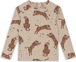 Konges Sløjd Aster zwemshirt kind - Tiger - Maat 2 jaar