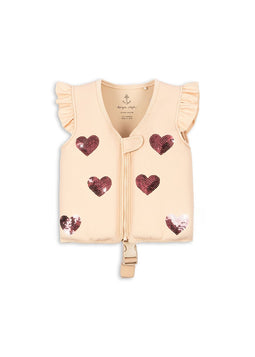 Konges Sløjd Avery Swim Vest/Zwemvest/Drijfvest - Ecru 3-6y