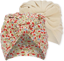 Konges Sløjd - Basic 2 Pack Bambi Bonnet - Set van 2 - Carnations/Sunkiss - Mutsje - Maat 3-6 mnd