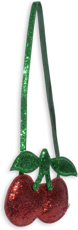 Konges Sløjd Cherry Schoudertasje met glitter - Barbados Cherry