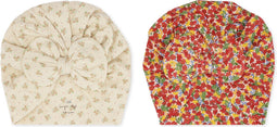 Konges Sløjd - Chleo 2-Pack Bambi Bonnet - Donna/Mirabelle - Tulban - Muts - Voor Kinderen - 0-3 Maand - Maat 0-3 mnd