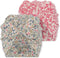 Konges Sløjd - Chleo 2 Pack Bonnet - Set van 2 - Ciel/Jardin - Mutsje - Voor Kinderen - 3-6 Maand - Maat 3-6 mnd