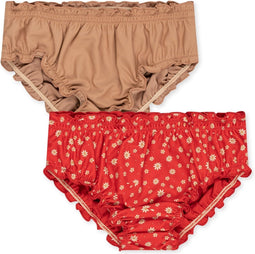 Konges slojd Colette 2 pack baby zwembroek / bikinibroek - Loves me not - Maat 6 maand