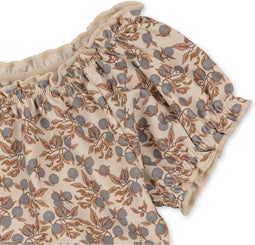 Konges Slöjd Collette badpak met mouwen kind - Orangery blue - Maat 122