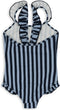 Konges Sløjd Dea Zwempak/Badpak Frill - Navy Stripe - Maat 18 maanden