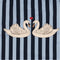 Konges Sløjd Dea Zwempak/Badpak Frill - Navy Stripe - Maat 5-6 jaar