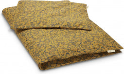 Konges Sløjd - DEKBEDOVERTREK - WINTER LEAVES MUSTARD - 200 x 140 (63 x 60 cm)