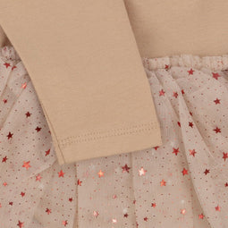 Konges Slöjd Fairy Ballerina jurk - Feestjurk meisje - Etoile pink sparkle - Maat 6 mnd
