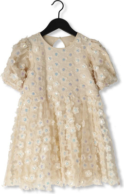 Konges Sløjd Fleur Dress Jurken Meisjes - Rok - Jurk - Beige - Maat 98