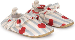 Konges Sløjd - Frill Zwemschoenen / Turnpantoffel - Amour blue stripe - Zwemslof - Waterschoen - Anti-slip - Maat 24/25