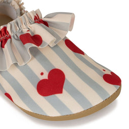 Konges Sløjd - Frill Zwemschoenen / Turnpantoffel - Amour blue stripe - Zwemslof - Waterschoen - Anti-slip - Maat 28/29