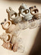 Konges Sløjd fruitspeen draak en panda - Warm clay/Shitake