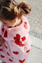 Konges Sløjd Fuzzie Coat/Jas met ronde kraag - Coeur Mellow - Maat 2 jaar