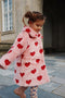 Konges Sløjd Fuzzie Coat/Jas met ronde kraag - Coeur Mellow - Maat 4 jaar