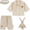 Konges Sløjd Gerd goes to bed - Pyjama set met konijnknuffel en oogbedekking voor babypop - Seedpearl