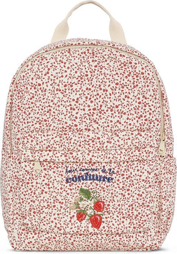 Konges Sløjd - Gewatteerde Rugzak - Junior - Red blossom mist - Schooltas
